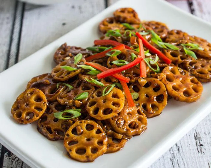 lotus stem stir-fry